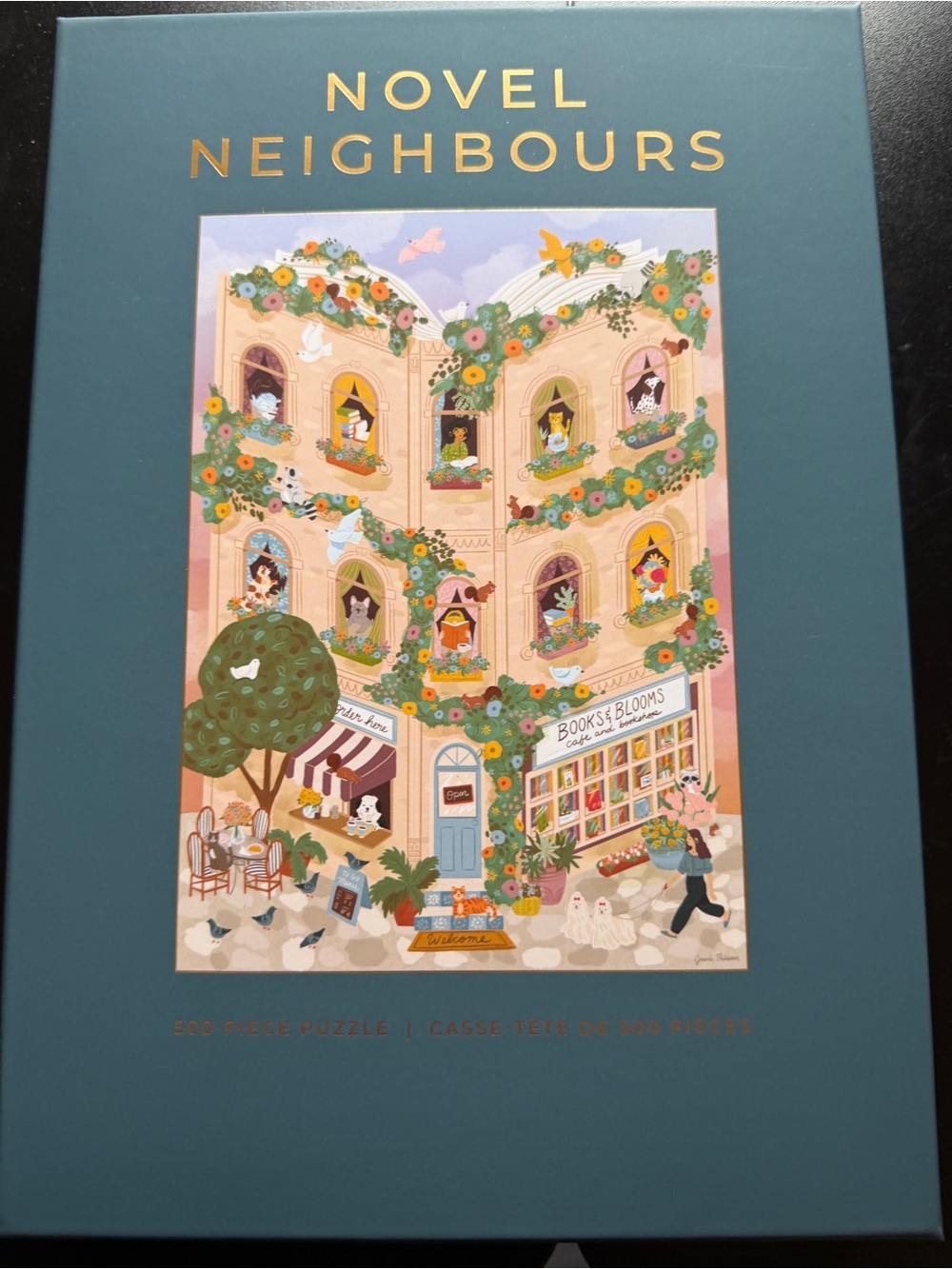 New Hobbry Jessie Thiessen 500 piece Jigsaw Puzzle Novel Neighbours Books Dogs
